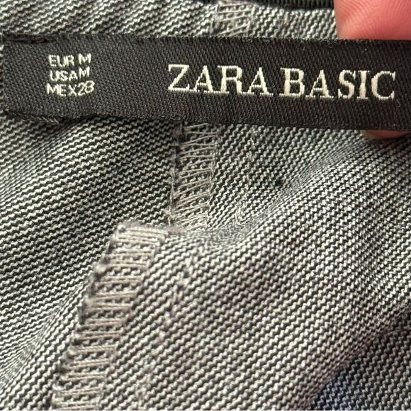 Zara Basic Gray With Stripes Pants Size M - Picture 10 of 11